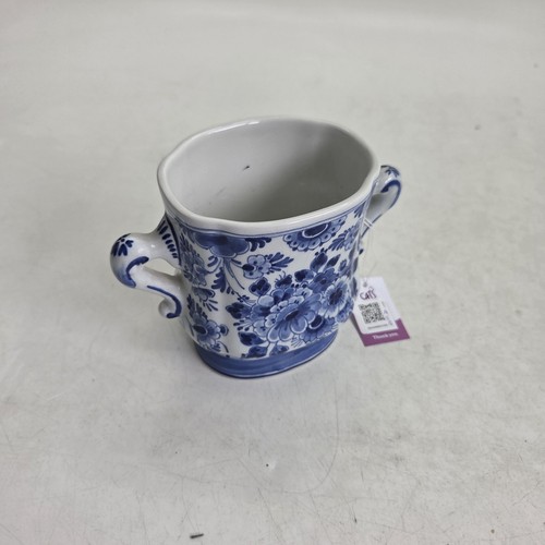 Royal delft handled vase - delft,