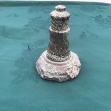 Vintage Cornish Serpentine Stone Lighthouse  Paperweight