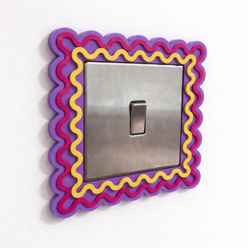 Triple layer wavy light switch - light,