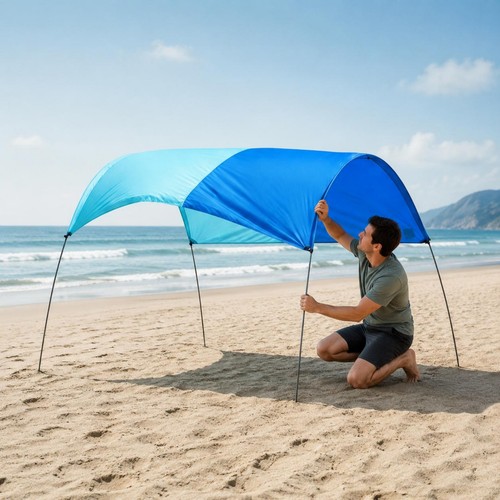 Beach canopy tent curved - beach,