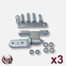 Tailgate Hinge Set Complete Gudgeon Tipper Dropside Truck Trailers x 3pcs