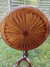 Georgian  Style Marquetry  Tilt Top Table