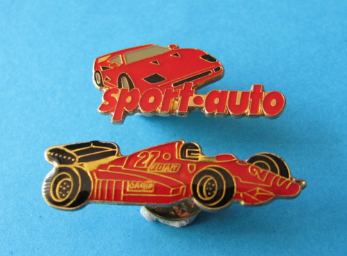 Red car lapel - red,