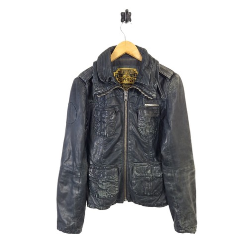 Womens superdry leather jacket - superdry,