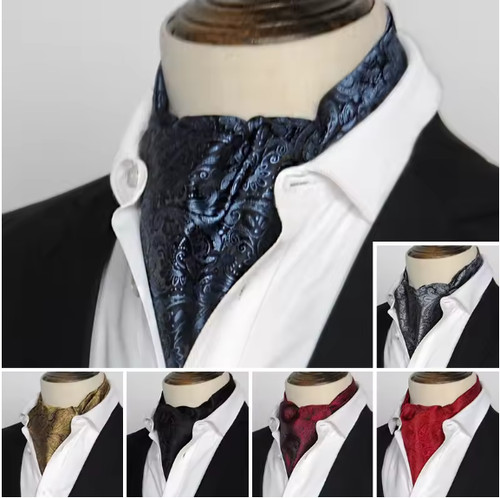 Jacquard paisley polka scarves - paisley,