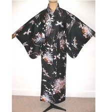 VINTAGE, Nr MINT COTTON, JAPANESE MADE, KIMONO STYLE, DRESSING GOWN ROBE, Floral