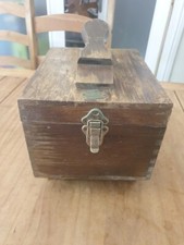 Rare Antique Vintage Old Wooden Shoe Shine Caddy. Shoe Care Box. DASCO