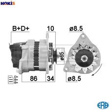 ALTERNATOR 210343A FOR AUSTIN TALBOT MORRIS MARINA/III ITAL/Station/Wagon  MG