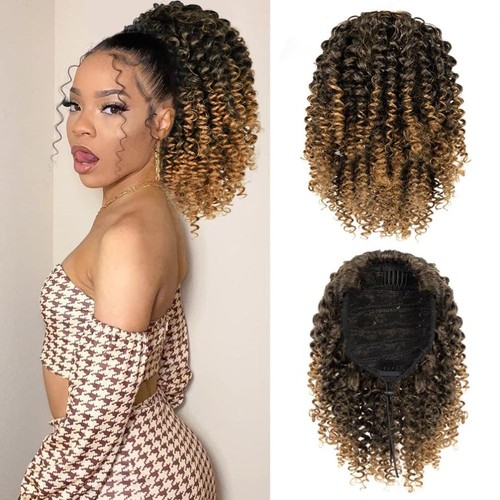 Afro puff drawstring ponytail - puff,