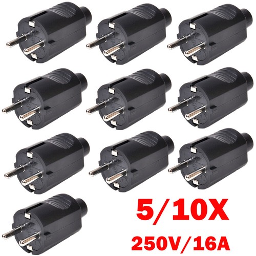 10x euro schuko - schuko, plug