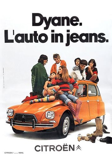 Vintage citroen dyane - vintage,