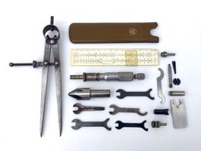 VINTAGE ENGINEERING TOOLS ITEMS MOORE & WRIGHT NESTLER No 11 SLIDE RULE