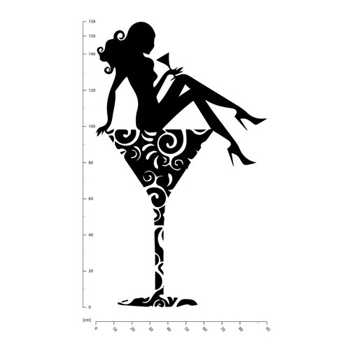 Glamour girl martini glass - glamour,