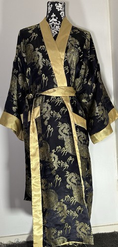 Kimdo black gold vintage - gold, silk