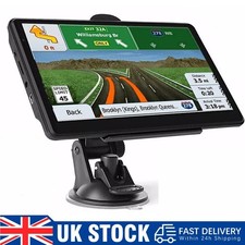 7inch 8GB Car Truck Sat Nav GPS Navigation Free Lifetime UK&EU Maps Touch Screen