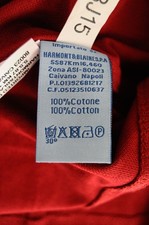 HARMONT & BLAINE Men T-Shirt M Red Pure Cotton Short Sleeved Collared Logo Polo