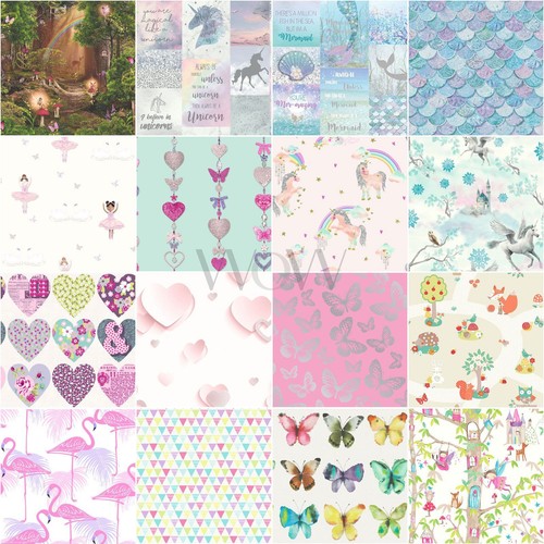 Girls kids wallpaper flamingo - kids,