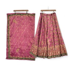 Sari Lehenga Set of 2 Pcs Pink
