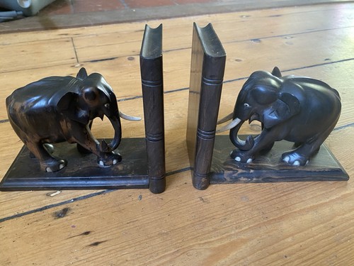 Antique carved ebony wooden - carved,