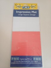 Cake Decorating Impression Mat PME Large Square 150x305mm Fondant Mould Border