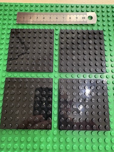 Lego large black baseplates - large,