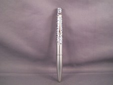 Sheaffer VIntage White Dot Intrigue Seal Stencil Chrome Plate Ball Pen