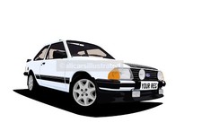 ESCORT RS1600i GRAPHIC CAR ART