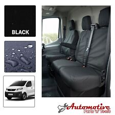 Black Tailored Seat Covers for Peugeot Expert 2016- Front Driver & Passengers