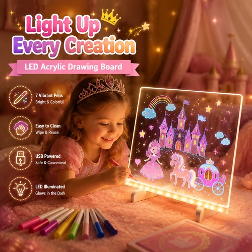 Led acrylic message board dry - acrylic,