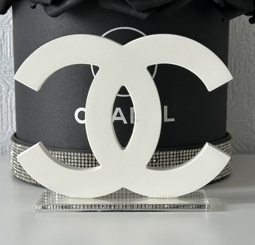 Chanel logo white - chanel,