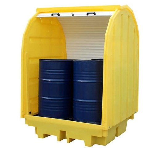 Hard covered lockable bund x - covered, 4