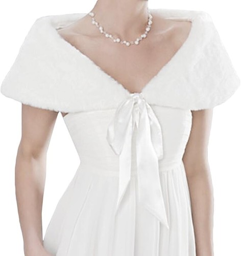 Off white faux fur wedding - off,