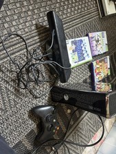 Microsoft Xbox 360 S Slim Black Console with Controller and Kinect Camera 250GB