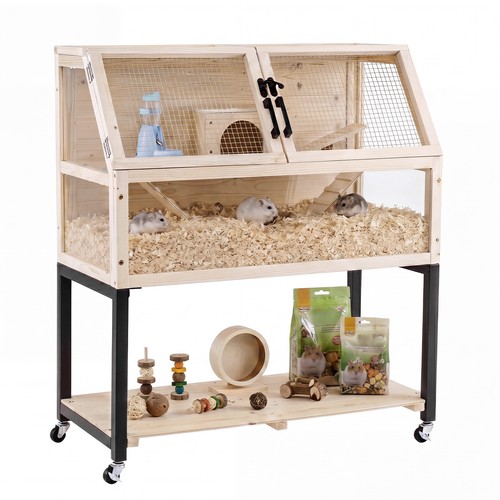 Wooden hamster cage tier - wooden,
