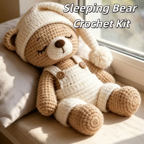 Beginners crochet kit sleeping - crochet,