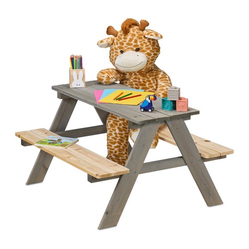 Children picnic bench table - children's,