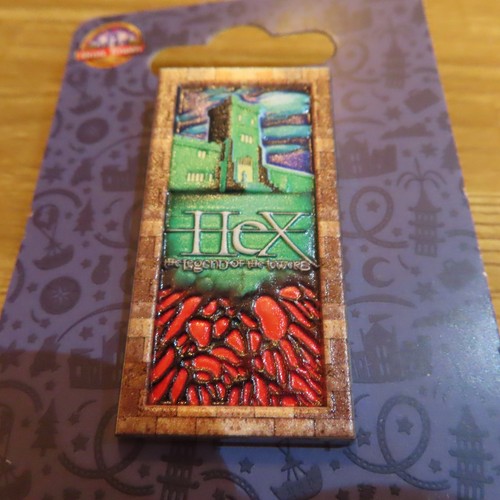 Alton towers hex pin badge - pin, new