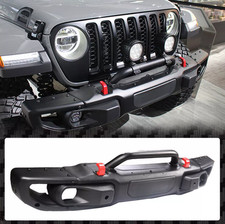 Jeep Wrangler JL 2018-2024 Bumper Aluminium + Bracket + Winch Mounting Plate Bumper