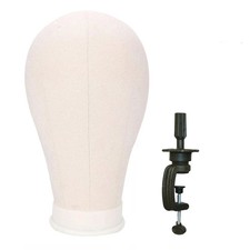 Professional Canvas Mannequin Head Stand Wig Display Model Mount Hole DIY Making