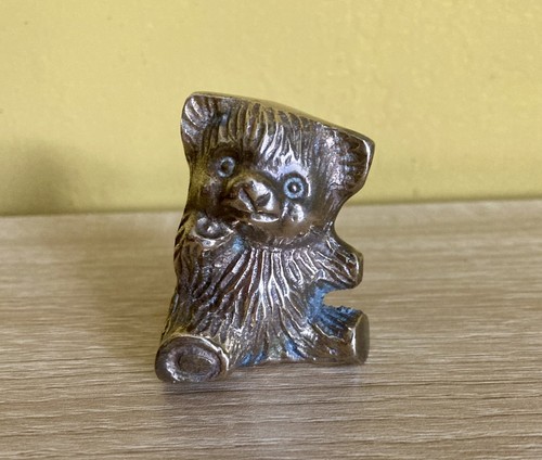 Vintage solid brass - brass, tumbling