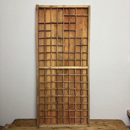 Vintage wooden printers tray - wooden,