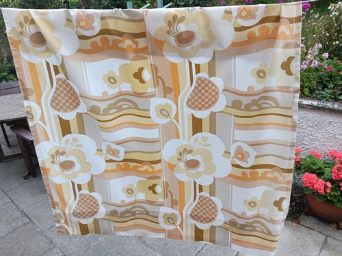 Vintage 1970s curtains - vintage,