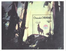 (705603) Disney, Bambi, Deer, Christmas, Grenada Gren.