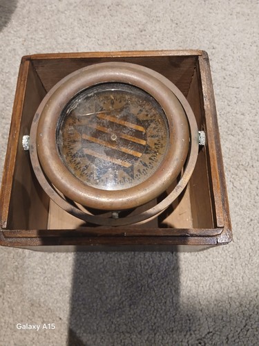 Brass ships compass - ships,