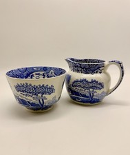 Spode blue italian creamer - blue,