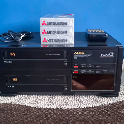 Alba vcr2222a dual deck - dual, vhs