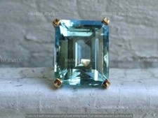 22 CT Emerald Cut Simulated