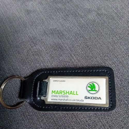 Skoda marshall leather keyring - marshall,