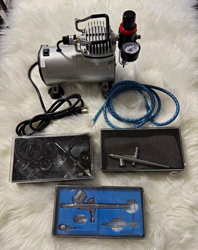 Mini airbrush compressor - compressor, w/