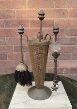 Vintage Brass Fire Companion